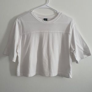 White crop top